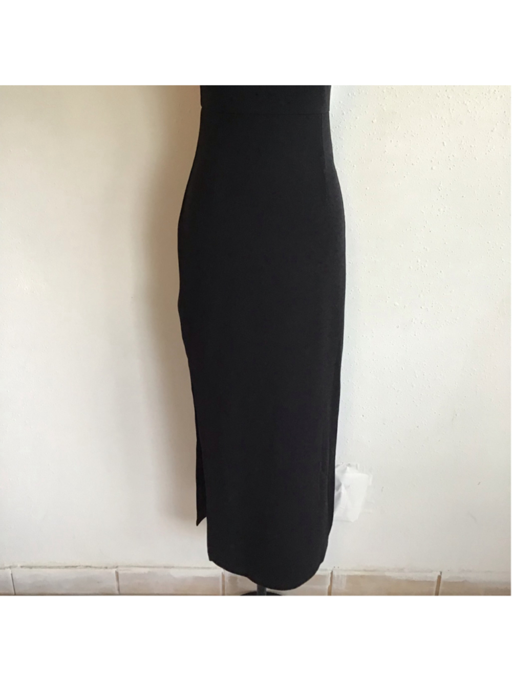 NWT- JLCNCUE Women's Elegant Sexy Strapless Black Midi Dress Size M - Picture 6 of 11